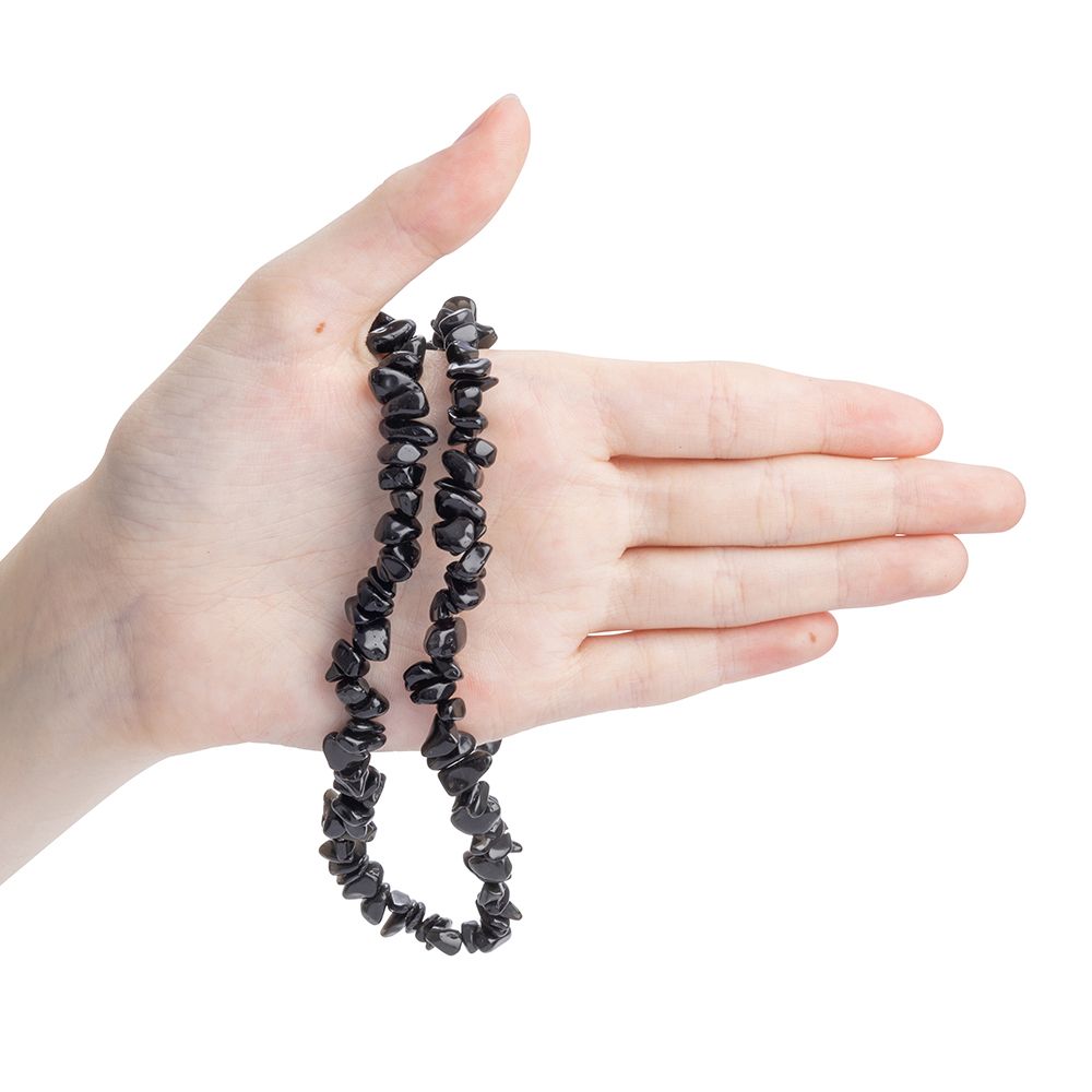 Black Obsidian Chip Necklace