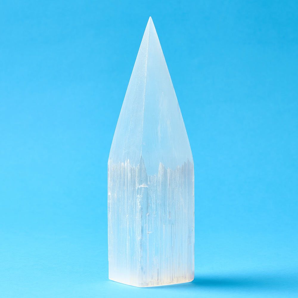 Selenite Pencil Point 15cm