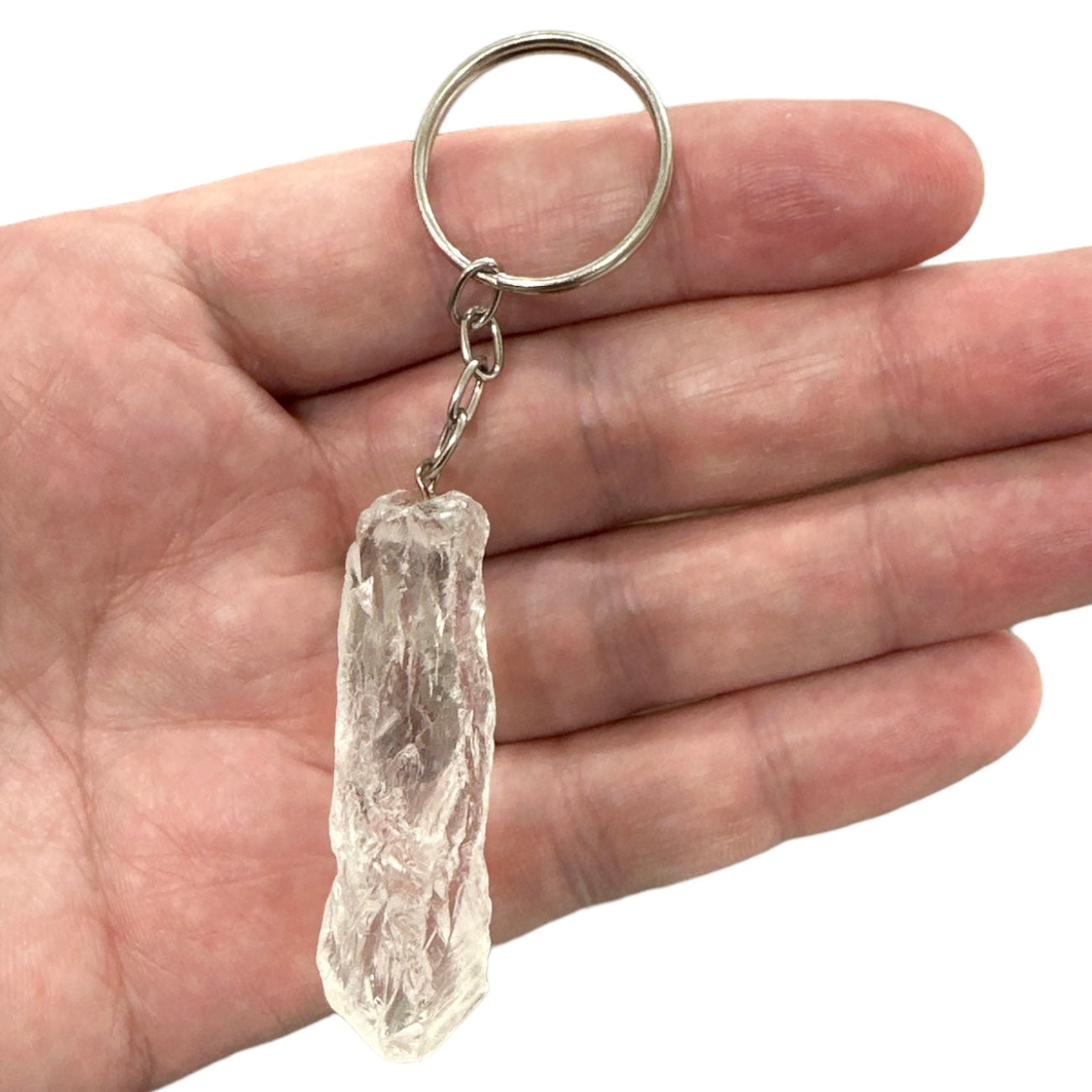 Clear Quartz Keyring