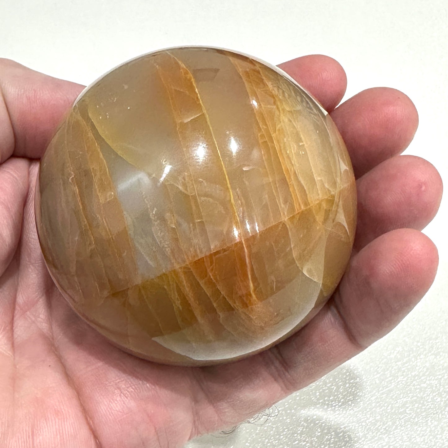 Orange Moonstone Sphere 2