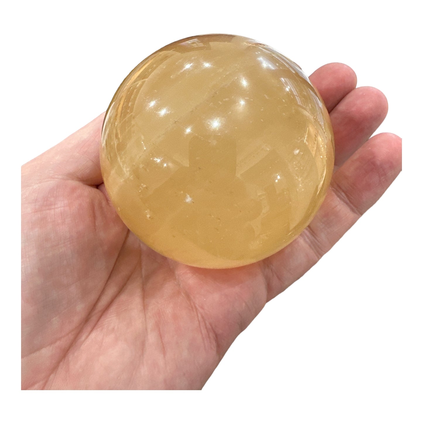 Golden Calcite Sphere