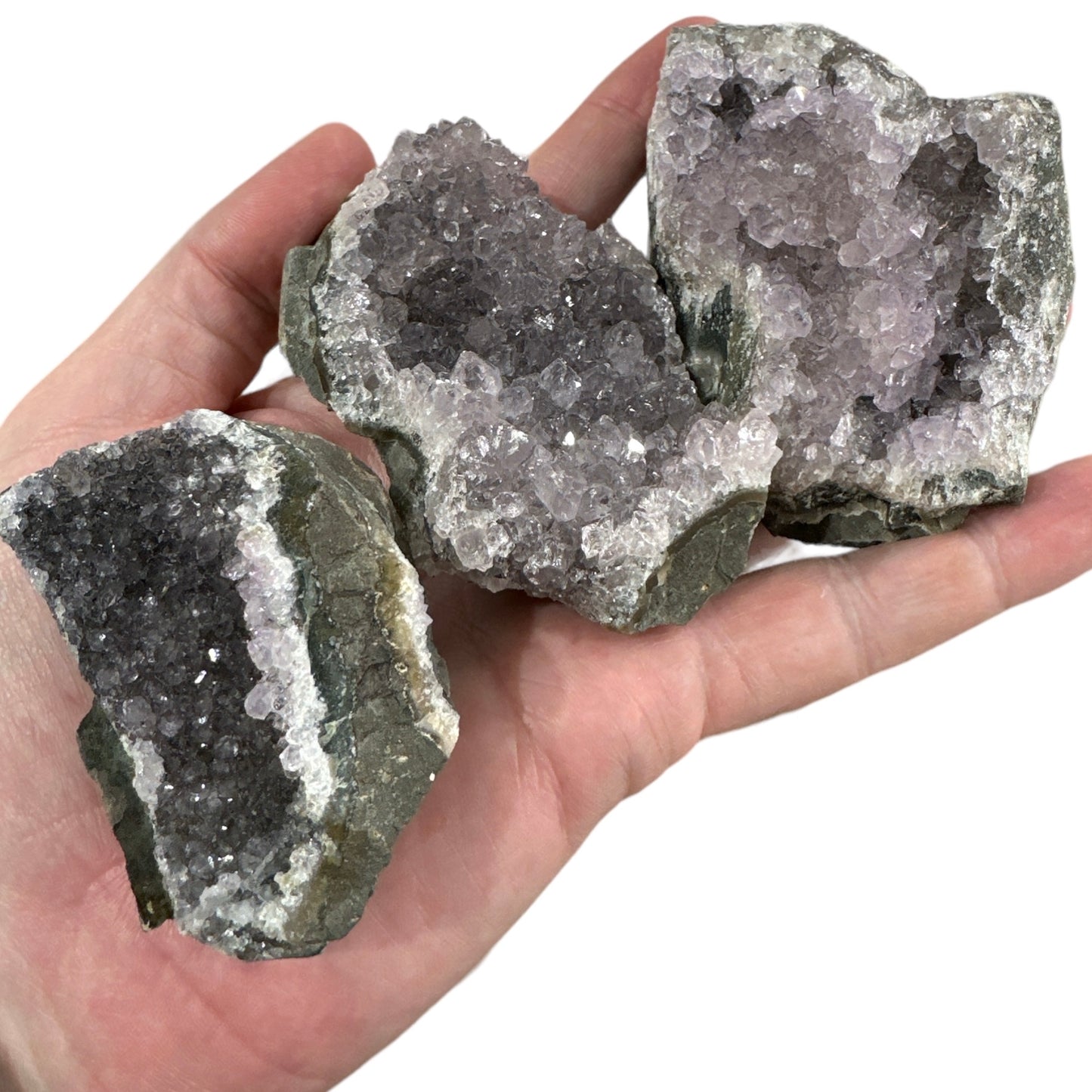 Natural Amethyst Druze Pieces