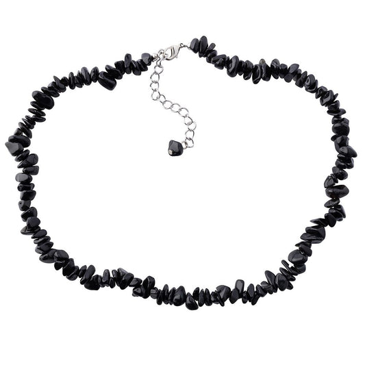 Black Obsidian Chip Necklace