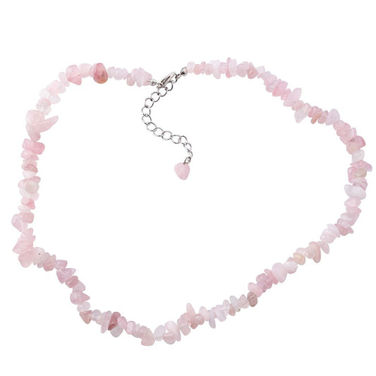 Rose Quartz Chip Necklace