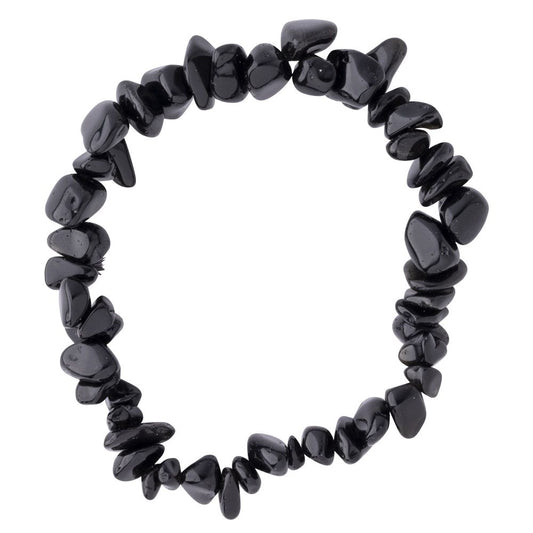 Black Obsidian Chip Bracelet