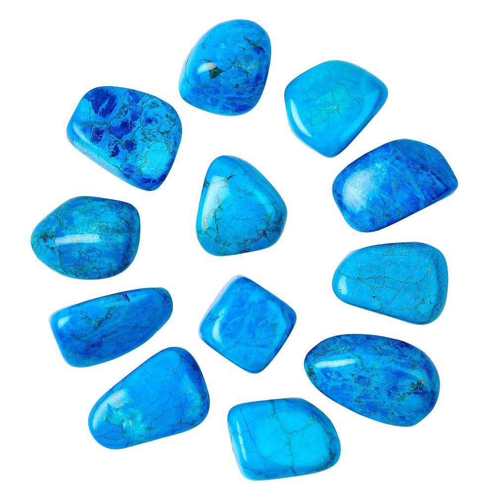 Blue Howlite Tumblestone – The Natural Crystal Company Limited