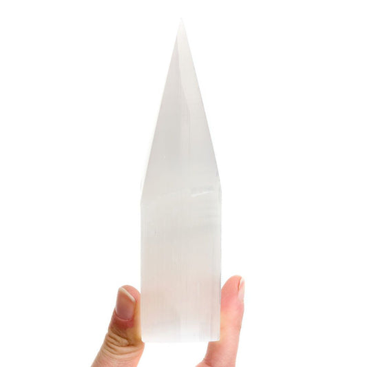 Selenite Pencil Point 15cm