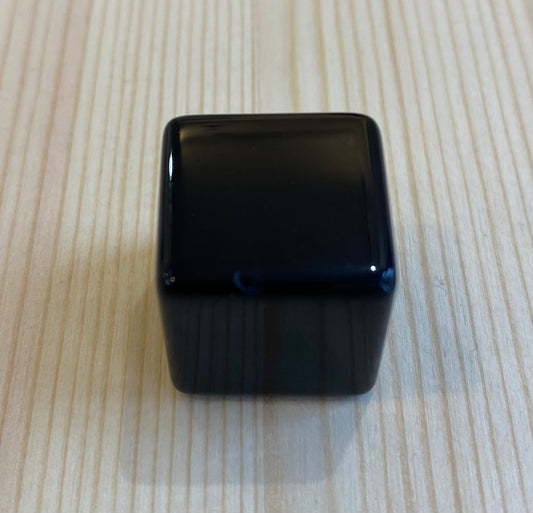 Black Obsidian Cube 20mm