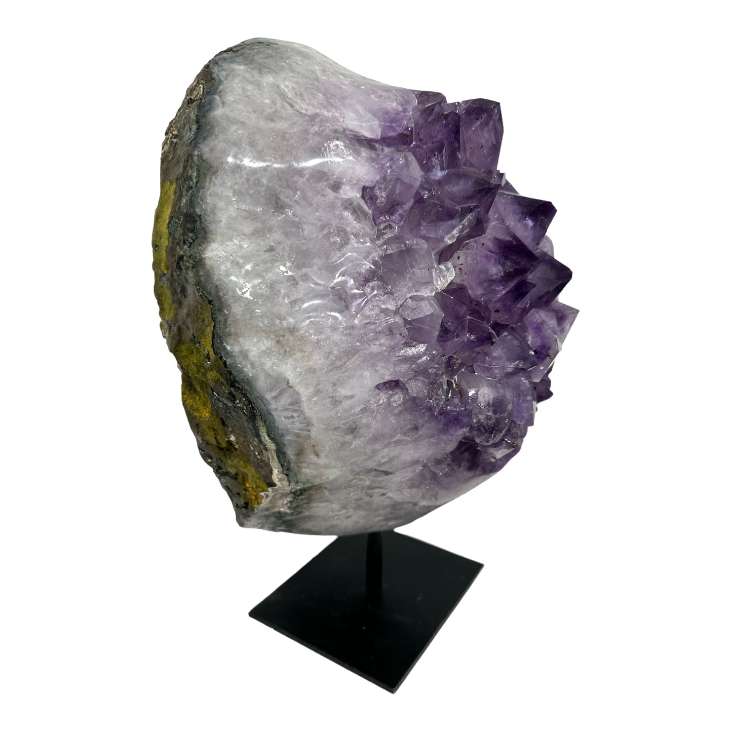 Polished Amethyst Druze on Stand
