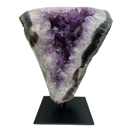 Polished Amethyst Druze on Stand