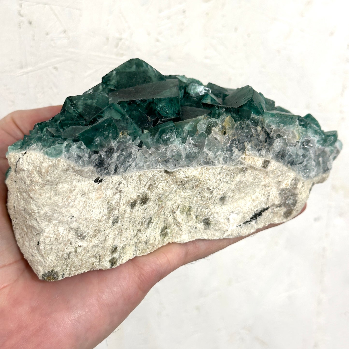 Green Fluorite Crystal