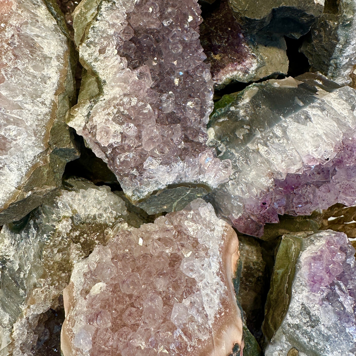 Natural Amethyst Druze Pieces