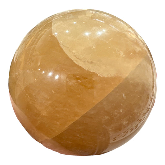 Golden Calcite Sphere Large