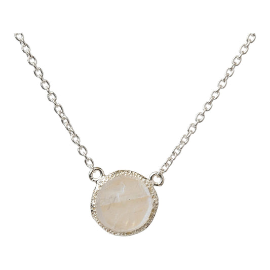 Silver Moonstone Necklace