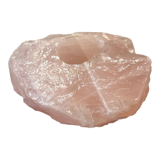Rose Quartz Tea-Light Holder