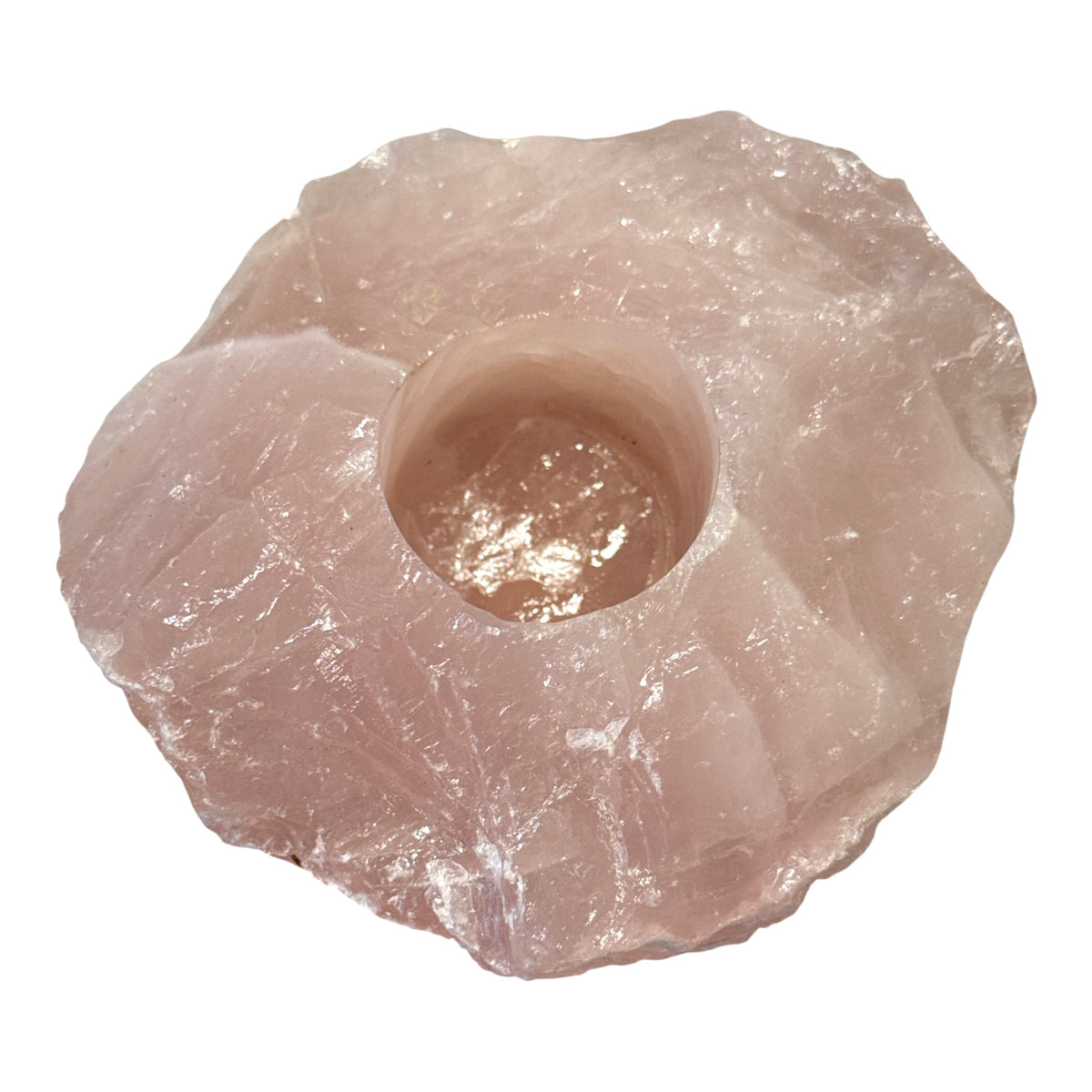 Rose Quartz Tea-Light Holder